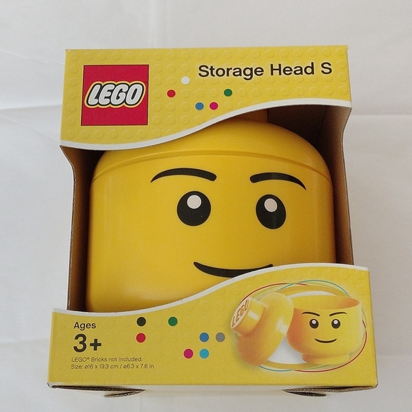 Lego Small Storage Head + Legoland Boy Keychain - Picture 2 of 7